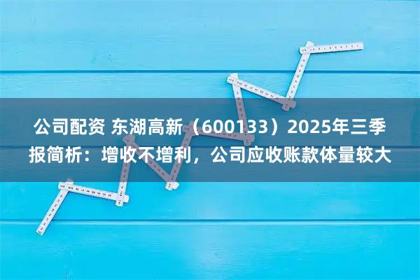 公司配资 东湖高新(600133)2025年三季报简析:增收不增利,公司应收账款体量较大